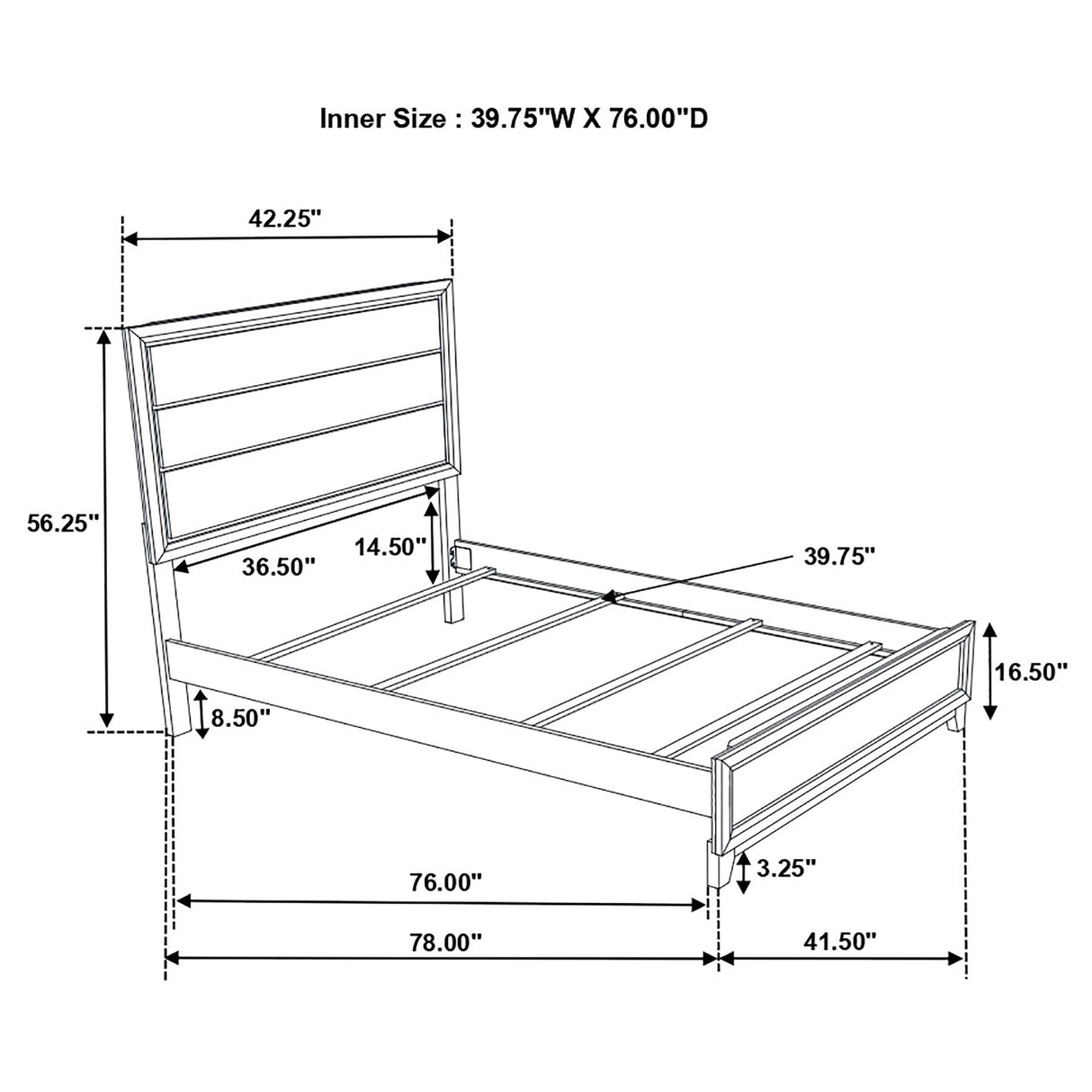 Twin Bed 4 Pc Set - Watson 4-piece Twin Bedroom Set Grey Oak