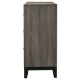 Dresser - Watson 6-drawer Dresser Grey Oak and Black