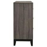 Dresser - Watson 6-drawer Dresser Grey Oak and Black