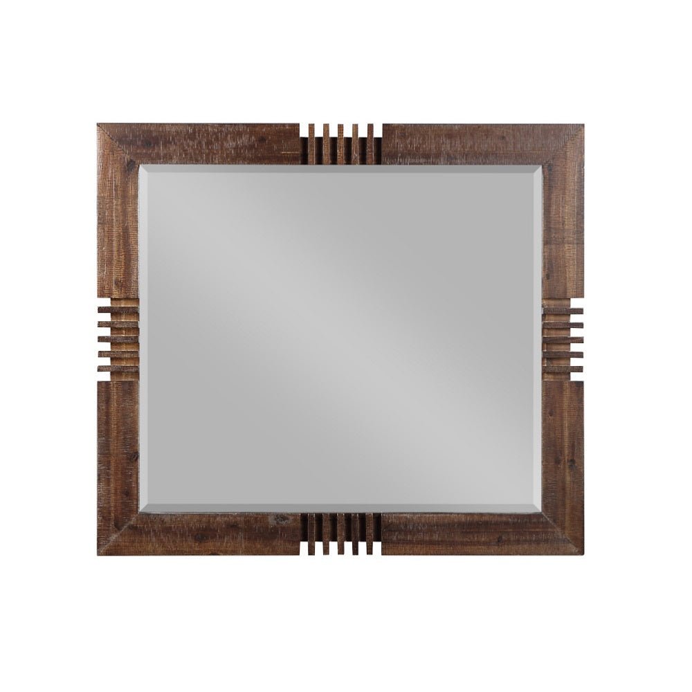 Andria Mirror 21294 Reclaimed Oak Finish | Acme - 21294 - Home Elegance USA - 2