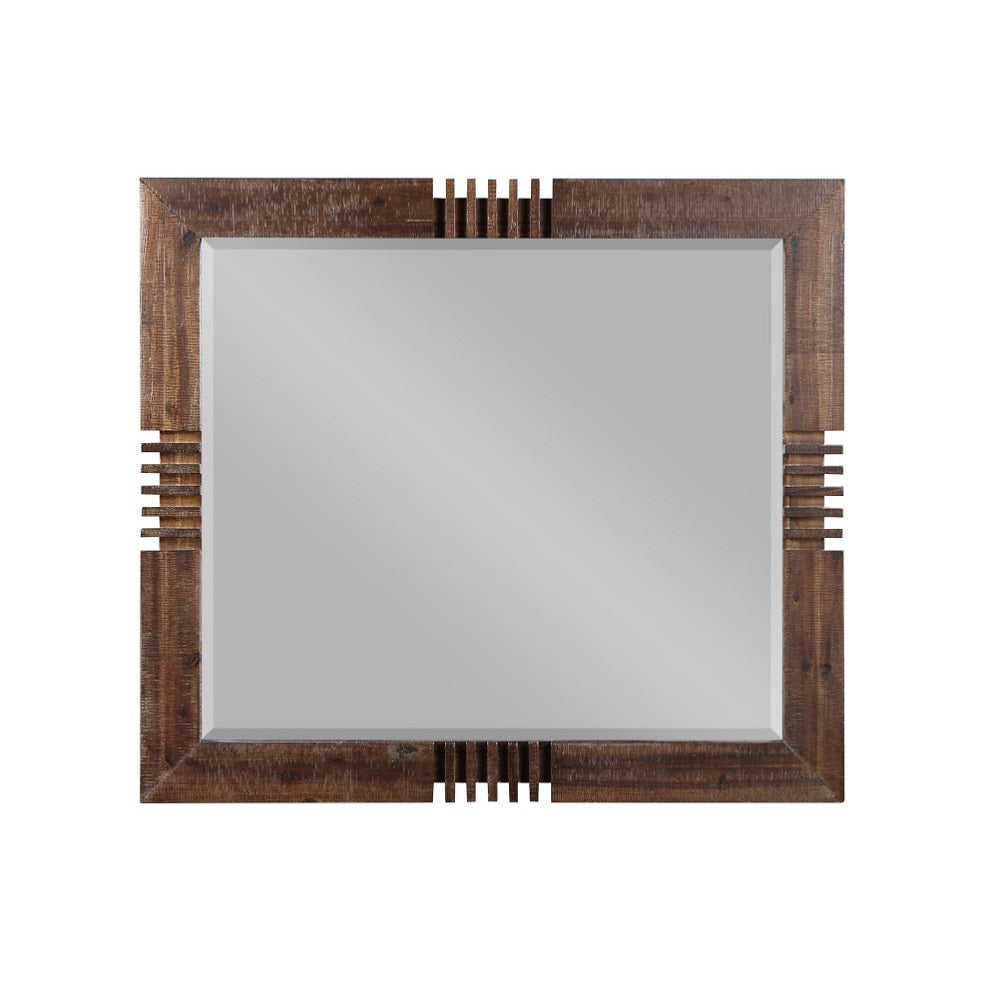 Acme - Andria Mirror 21294 Reclaimed Oak Finish