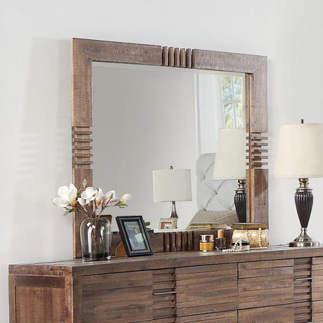 Andria Mirror 21294 Reclaimed Oak Finish | Acme - 21294 - Home Elegance USA - 1