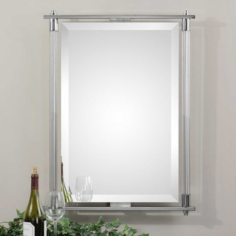 Adara Vanity Mirror - Silver by Uttermost - View 3