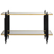 Empire Cityscape Console Table - Gold / Black by Uttermost - View 1