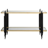 Empire Cityscape Console Table - Gold / Black by Uttermost - View 1