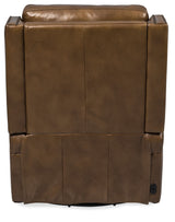 Collier Power Swivel Glider Recliner - Dark Brown by Hooker Furniture - View 6