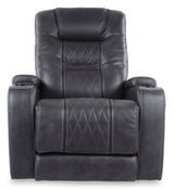 Ashley Gray Composer PWR Recliner/ADJ Headrest - Faux Leather - 2150613 - Home Elegance USA - 1