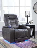 Ashley Gray Composer PWR Recliner/ADJ Headrest - Faux Leather - 2150613 - Home Elegance USA - 9