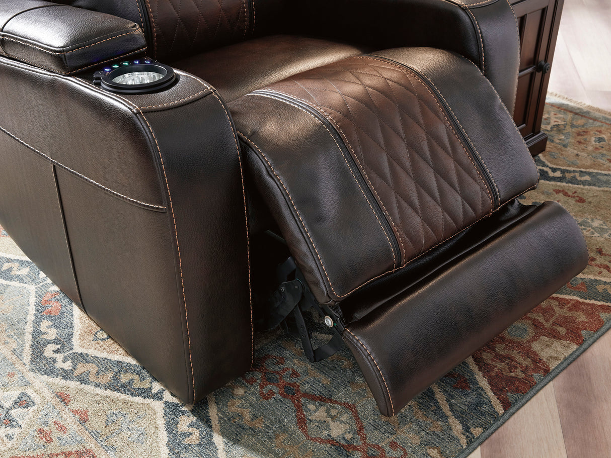 Power Recliner Composer  - Brown Leather | Ashley