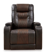 Power Recliner Composer  - Brown Leather | Ashley