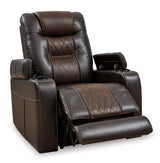 Power Recliner Composer  - Brown Leather | Ashley