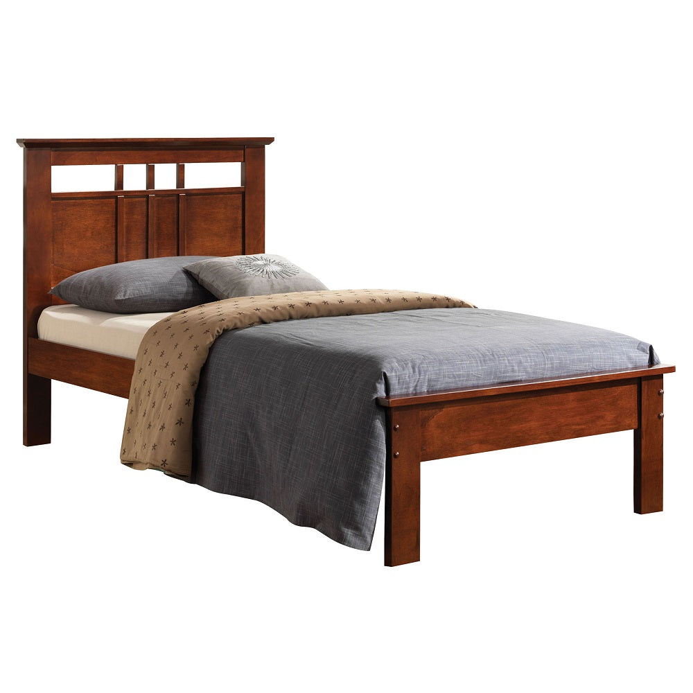 Acme - Donato Twin Bed 21522T CapSynthetic Leather ccino Finish