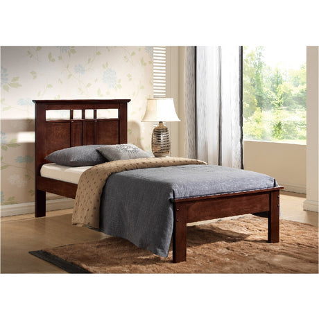 Acme - Donato Twin Bed 21522T CapSynthetic Leather ccino Finish