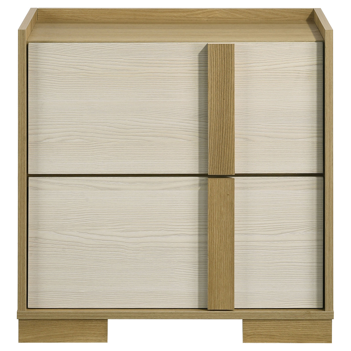 Hyland 2-drawer Nightstand Bedside Table Natural - Home Elegance USA