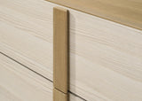 Hyland 2-drawer Nightstand Bedside Table Natural - Home Elegance USA