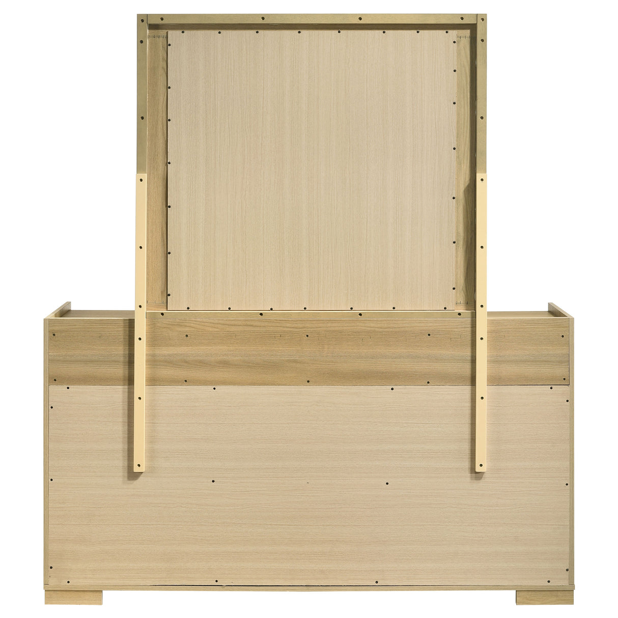Hyland 6-drawer Dresser with Mirror Natural - Home Elegance USA