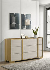 Hyland 6-drawer Dresser Natural - Home Elegance USA