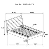 California King Bed - Marlow Wood California King Panel Bed Rough Sawn Multi