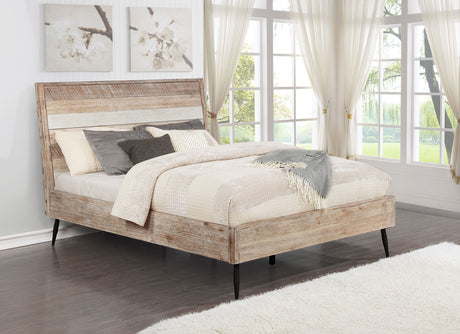 Queen Bed - Marlow Wood Queen Panel Bed Rough Sawn Multi