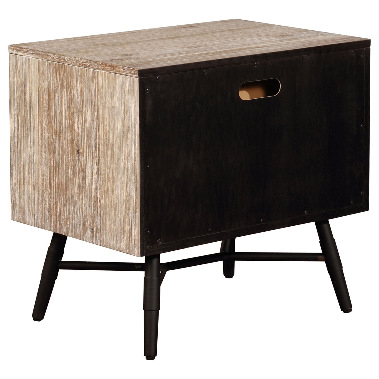 Nightstand - Marlow 2-drawer Nightstand Rough Sawn Multi