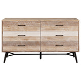 Dresser - Marlow 6-drawer Dresser Rough Sawn Multi