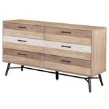 Dresser - Marlow 6-drawer Dresser Rough Sawn Multi