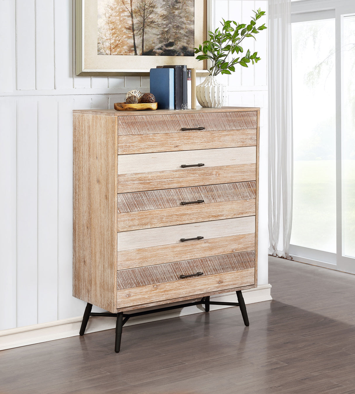 Chest - Marlow 5-drawer Chest Rough Sawn Multi