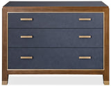 Melange Gene Accent Drawer Chest - Dark Brown / Blue by Hooker Furniture - View 3