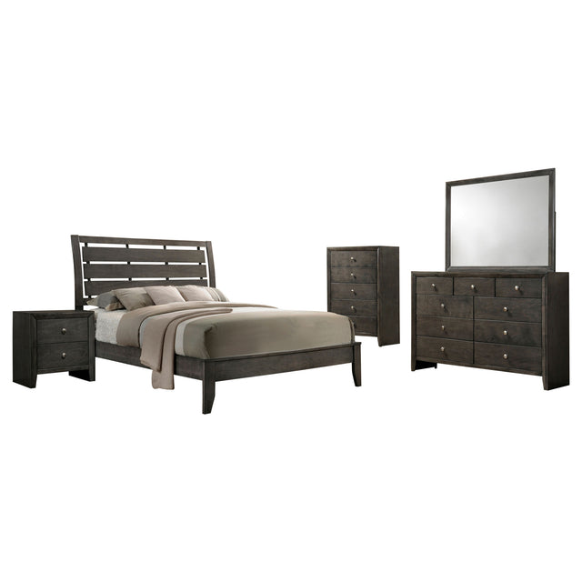 Full Bed 5 Pc Set - Serenity 5-piece Full Bedroom Set Mod Grey