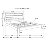 Eastern King Bed 4 Pc Set - Serenity 4-piece Eastern King Bedroom Set Mod Grey