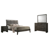 Queen Bed 4 Pc Set - Serenity 4-piece Queen Bedroom Set Mod Grey