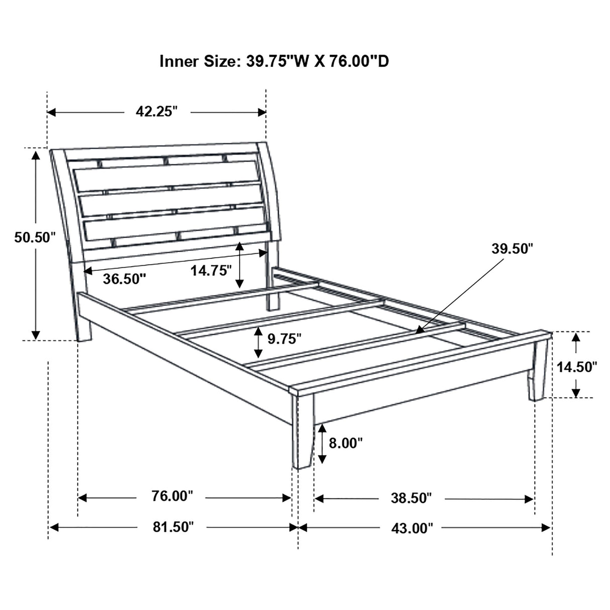 Twin Bed 4 Pc Set - Serenity 4-piece Twin Bedroom Set Mod Grey