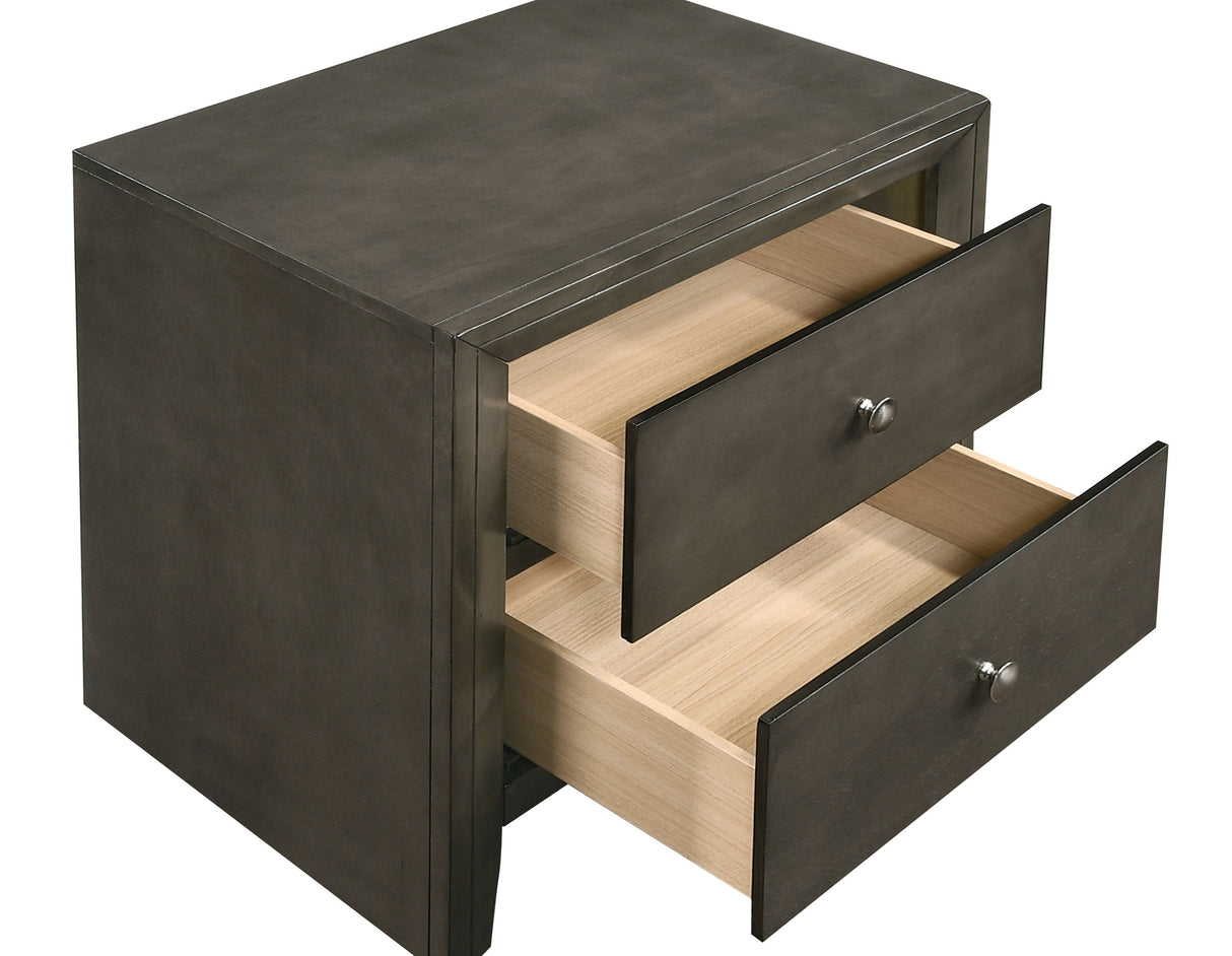 Nightstand - Serenity 2-drawer Nightstand Mod Grey