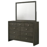 Dresser With Mirror - Serenity 9-drawer Dresser with Mirror Mod Grey