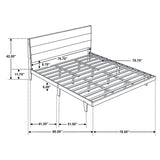 Eastern King Bed 4 Pc Set - Mays 4-piece Eastern King Bedroom Set Walnut