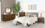 Eastern King Bed 5 Pc Set - Mays 5-piece Eastern King Bedroom Set Walnut