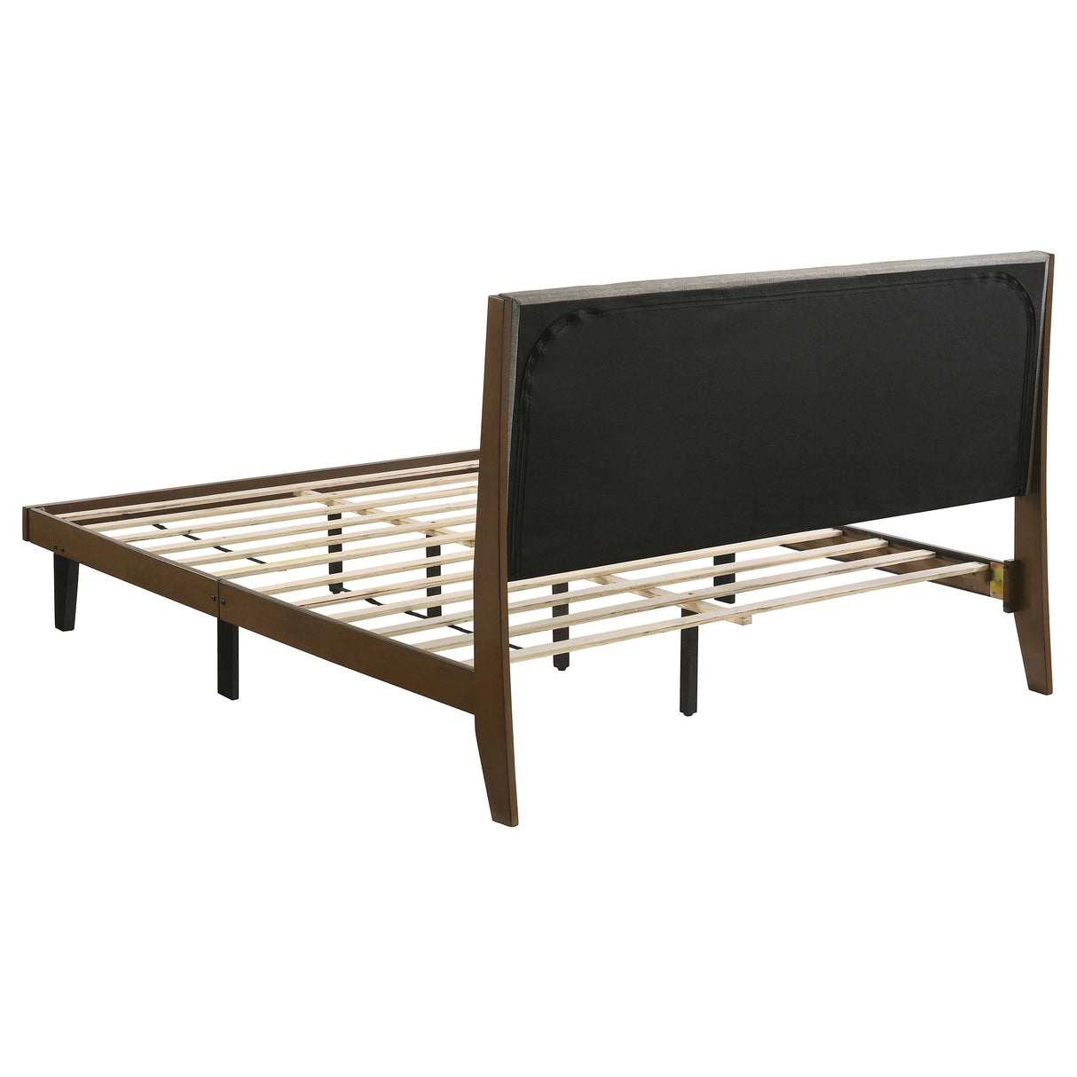 Eastern King Bed - Mays Wood Eastern King Panel Bed Walnut