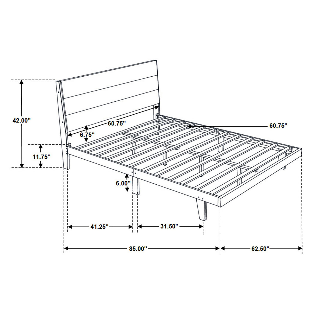 Queen Bed 4 Pc Set - Mays 4-piece Queen Bedroom Set Walnut