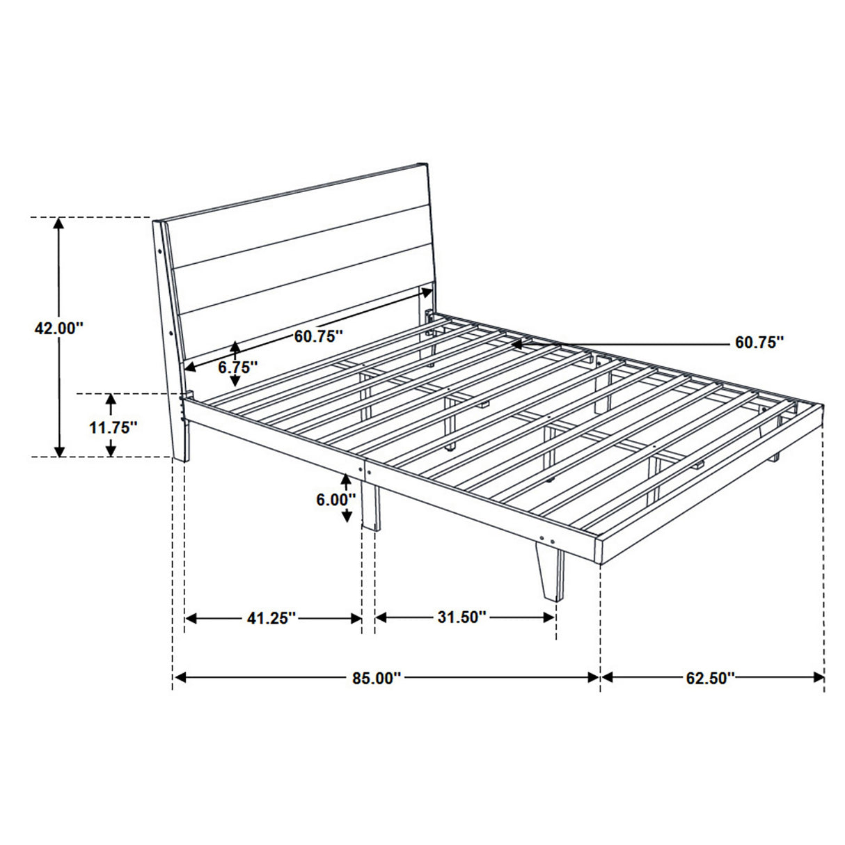 Queen Bed 5 Pc Set - Mays 5-piece Queen Bedroom Set Walnut