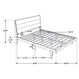 Queen Bed - Mays Wood Queen Panel Bed Walnut