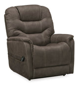 Ashley Espresso Ballister Power Lift Recliner - Microfiber - 2160412 - Home Elegance USA - 1