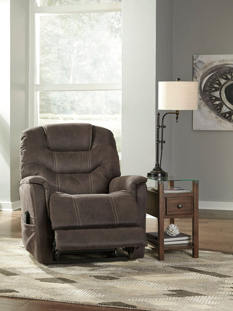 Ashley Espresso Ballister Power Lift Recliner - Microfiber - 2160412 - Home Elegance USA - 7