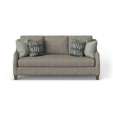 Gianna Fabric Bench Sofa With Nailhead Trim | Flexsteel