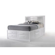 Acme - Ireland EK Bed W/Storage 21696EK White Finish