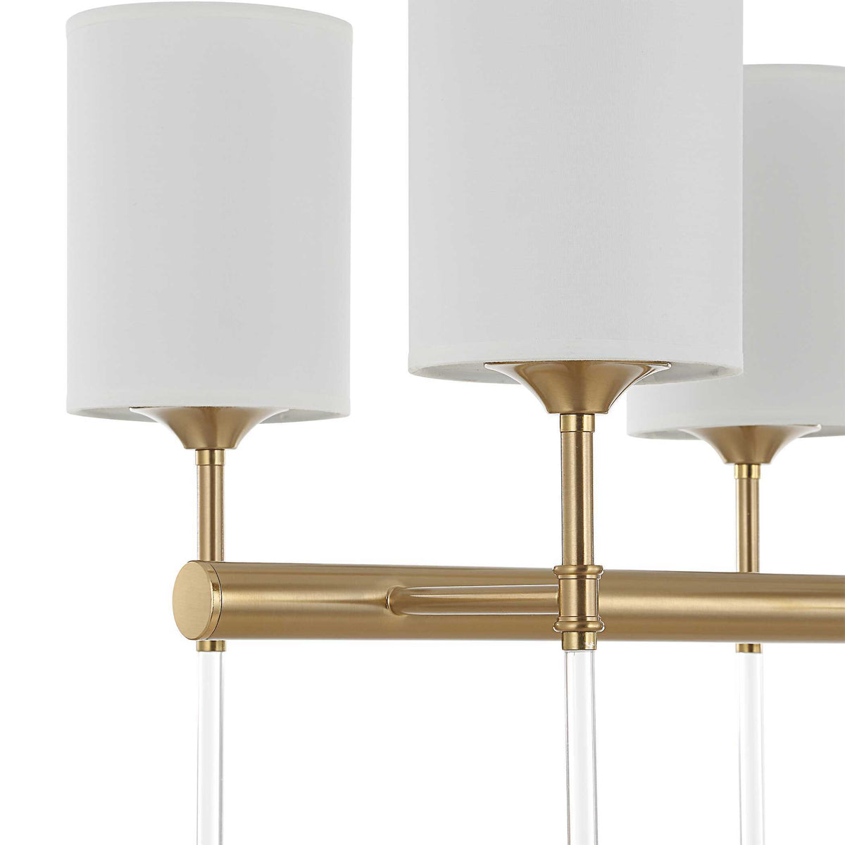Awyr 8 Light Linear Chandelier - Bronze by Uttermost - View 8