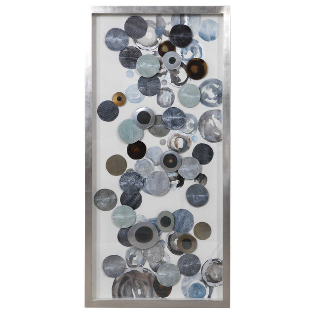 Kella Modern Shadow Box - Blue / Dark Brown by Uttermost - View 1
