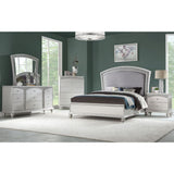 Acme - Maverick Queen Bed 21800Q Fabric & Platinum Finish