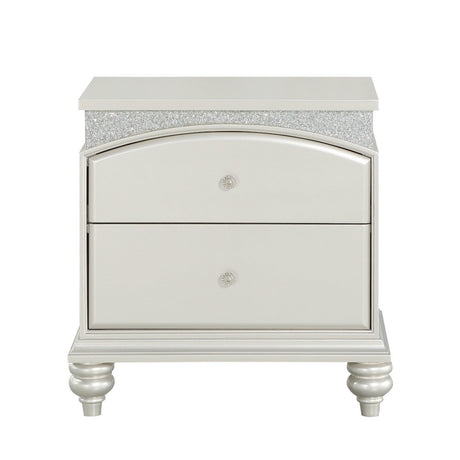 Acme - Maverick Nightstand 21803 Platinum Finish