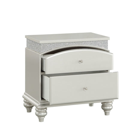 Acme - Maverick Nightstand 21803 Platinum Finish