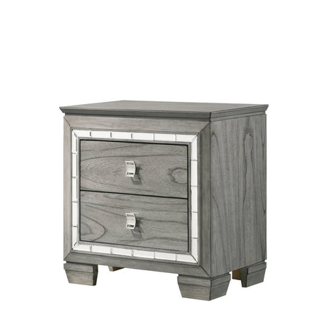 Antares Nightstand 21823 Light Gray Oak Finish | Acme - 21823 - Home Elegance USA - 2